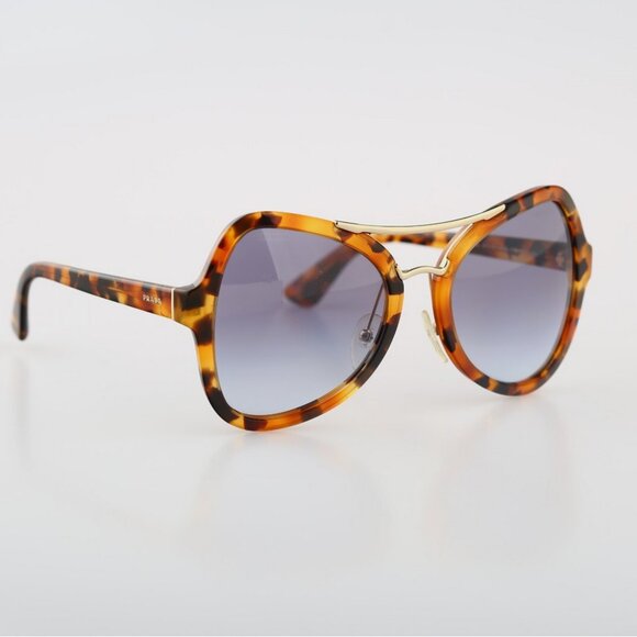 NWOT Prada Spotted Havana Tortoise Butterfly Blue Gradient Sunglasses main image 8